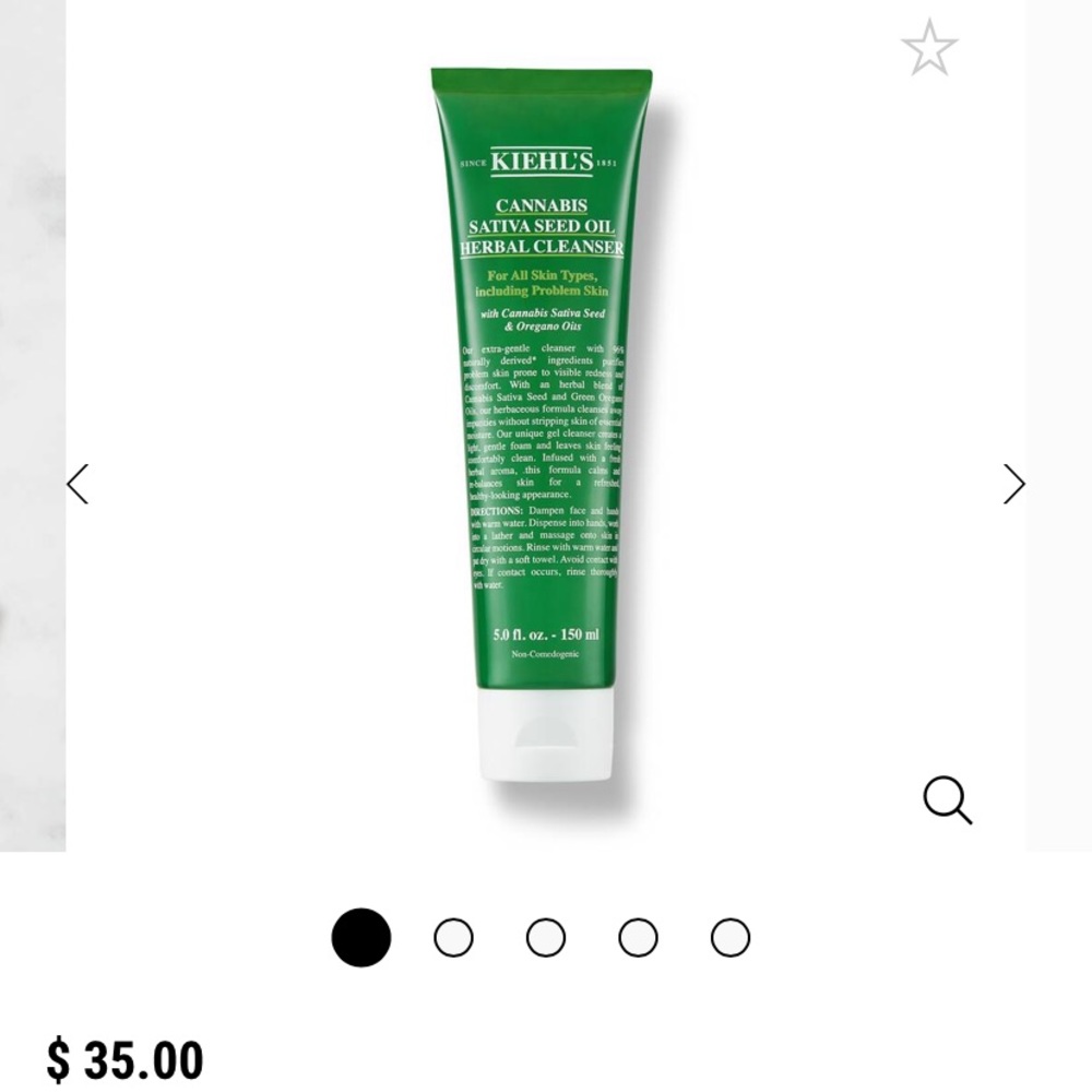 Kiehls face cleanser